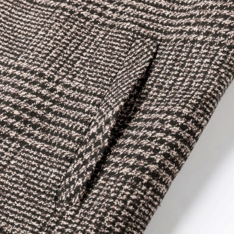 DiNatale Plaid Short Coat