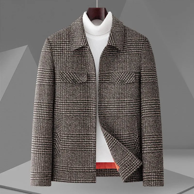 DiNatale Plaid Short Coat